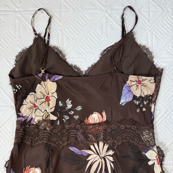 Anthropologie Hutch Satin Midi Slip Dress Size L - Picture 7 of 11